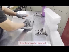 Production en lots de bords arrondis en acrylique