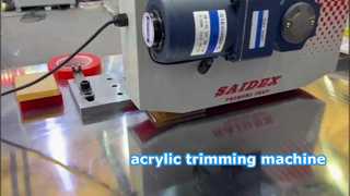 Traité par notre machine de découpage acrylique SD-1065, bord rond simple et double disponible