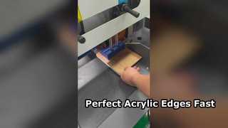 Watch how we trim and polish an acrylic sheet to achieve a smooth and high-gloss edge. 