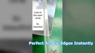 Comment obtenir une finition parfaite sur des bords acryliques incurvés ?#acrylique #traitement #machine #équipement