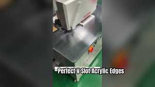 Voyons comment notre machine produit l'effet parfait de fente en V !