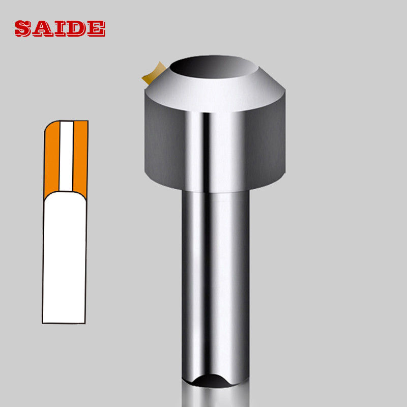 Fourniture d'usine de haute qualité, machine de découpe acrylique, outil de fraisage spécial CNC à chanfreiner en diamant monocristallin pour acrylique/PS