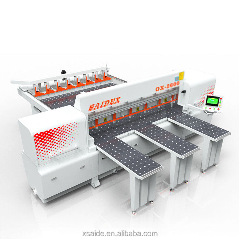Scies à découper transversales CNC automatiques GX-2600 pour panneaux moyens-épais, scies de découpe électroniques pour acrylique et panneaux de guidage de la lumière