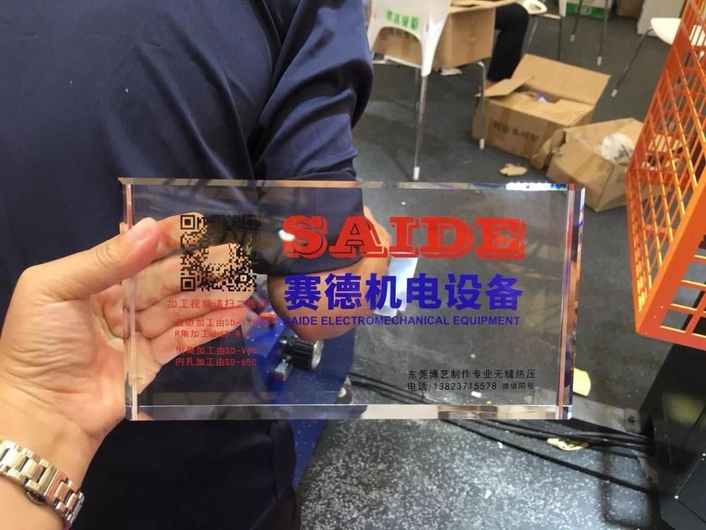 Le tableau acrylique anti-dépouilleur SAIDE Chine de qualité chaude 45 degrés angle machine de polissage de coupe acrylique diamants bord