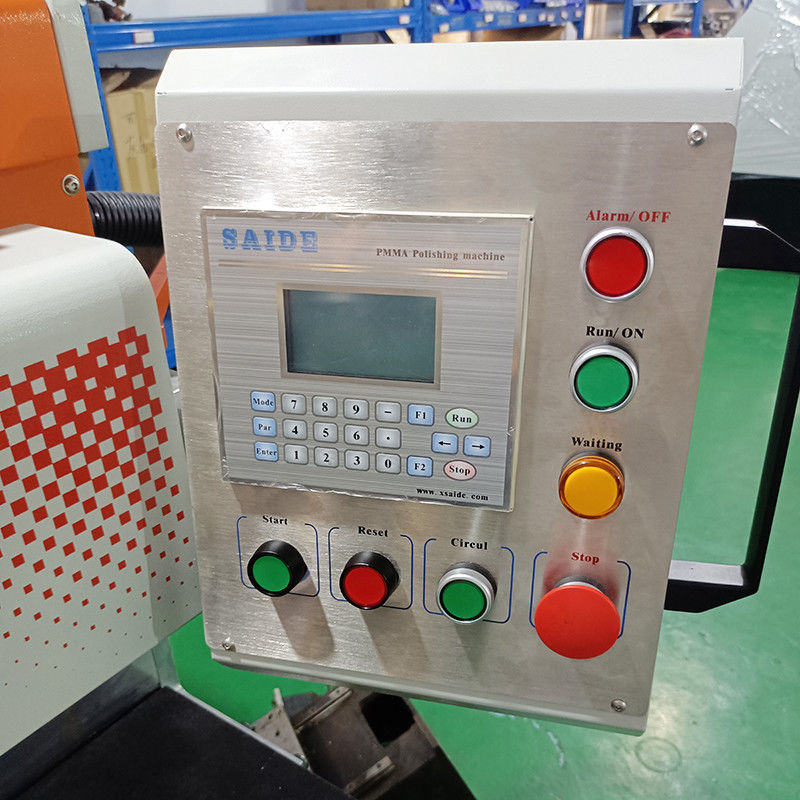 Machine de polissage et de broyage de feuilles acryliques à grande vitesse 2,5 kW 0-60° Angle de coupe