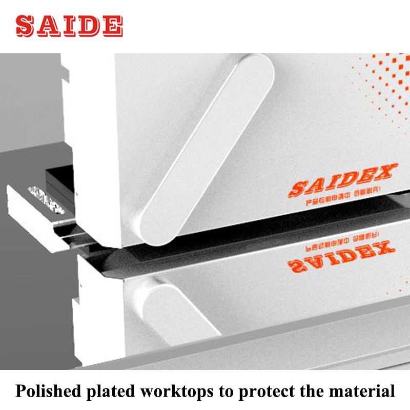 Automatic 45 Degree High Efficiency Acrylic Chamfering Machine for PMMA PS Trimming and Polishing