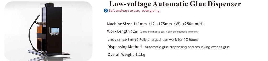 Distributeur de colle automatique électrique rechargeable par batterie pour collage de colle acrylique, établi, plateforme de travail, distributeur de colle