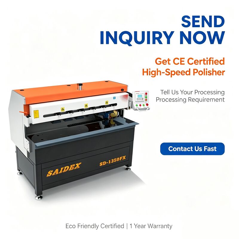 Machine de polissage acrylique PMMA haute vitesse 0-2m/min 3.5kw avec zone de travail de 1350mm