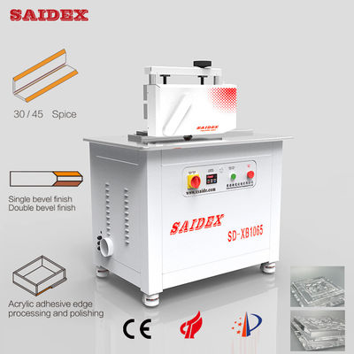 220V 50HZ/60HZ Acrylique R3 / R4 / R5 Machine de polissage et de découpage de coin arrondi Couteaux interchangeables 45 degrés Machine de déchiquetage de bords à béton